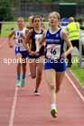 Girls under-13s 800 metres, 2023 Northern Under-13s, Under-15s and Under-17s, Middlesbrough.  Photo: David T. Hewitson/Sports for All Pics